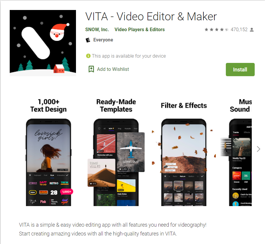 Vita App Google play 